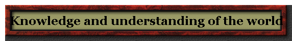 Knowledge and understanding of the world